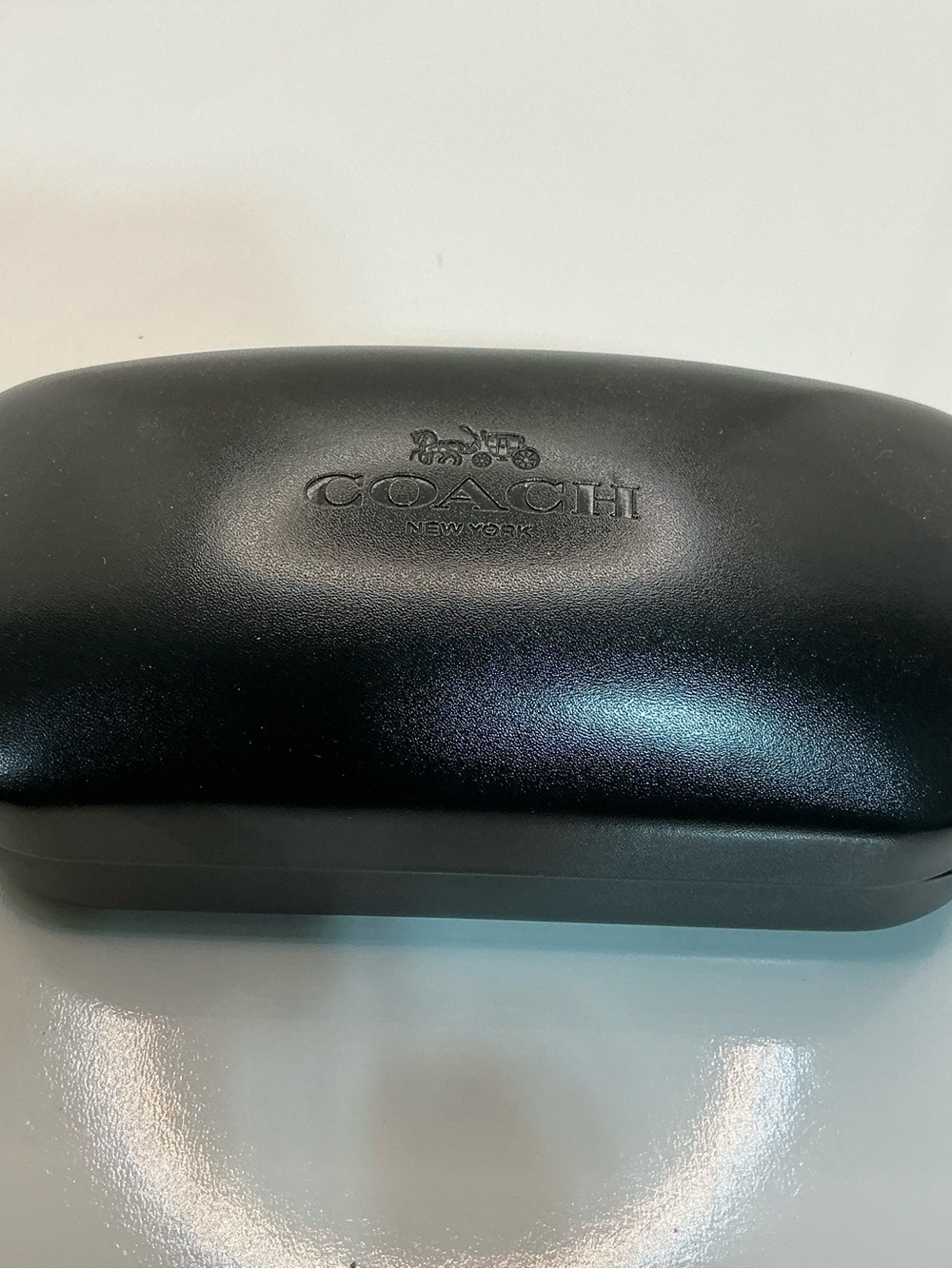 Coach Black Embossed Sunglasses Case